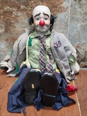 Clyde the Hobo Clown Porcelain Doll 1983 Dynasty Doll Collection